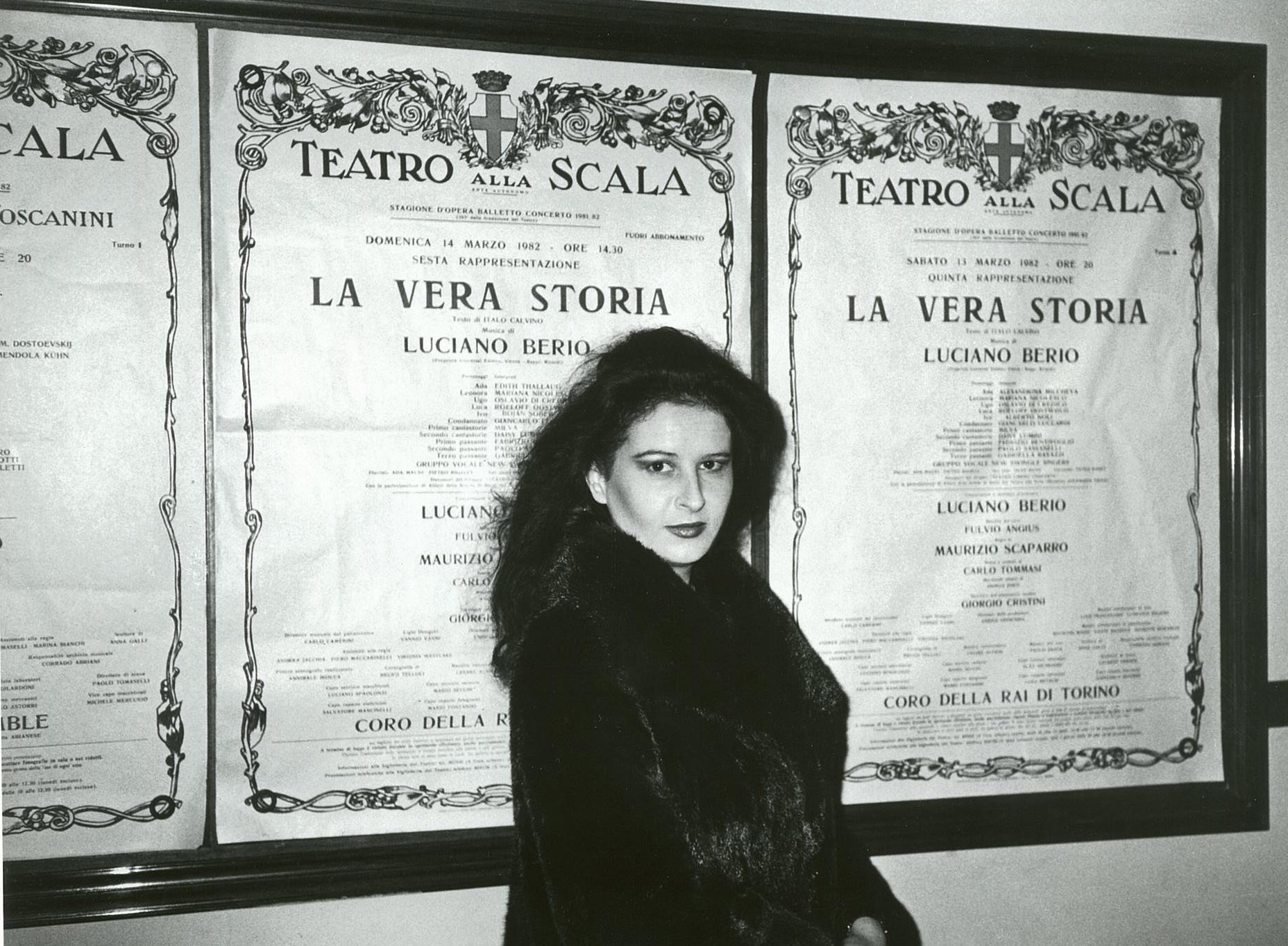 Debutul la Teatrul alla Scala din Milano în premiera mondială a operei. La Vera Storia de Luciano Berio