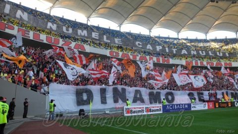 Chiar daca nu vor avea Arena Naţională la dispoziţie, fanii lui Dinamo promit show-uri de zile mari la meciurile cu Steaua (sursa foto dinamomania.eu)