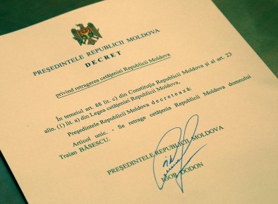 Documentul semnat de Igor Dodon